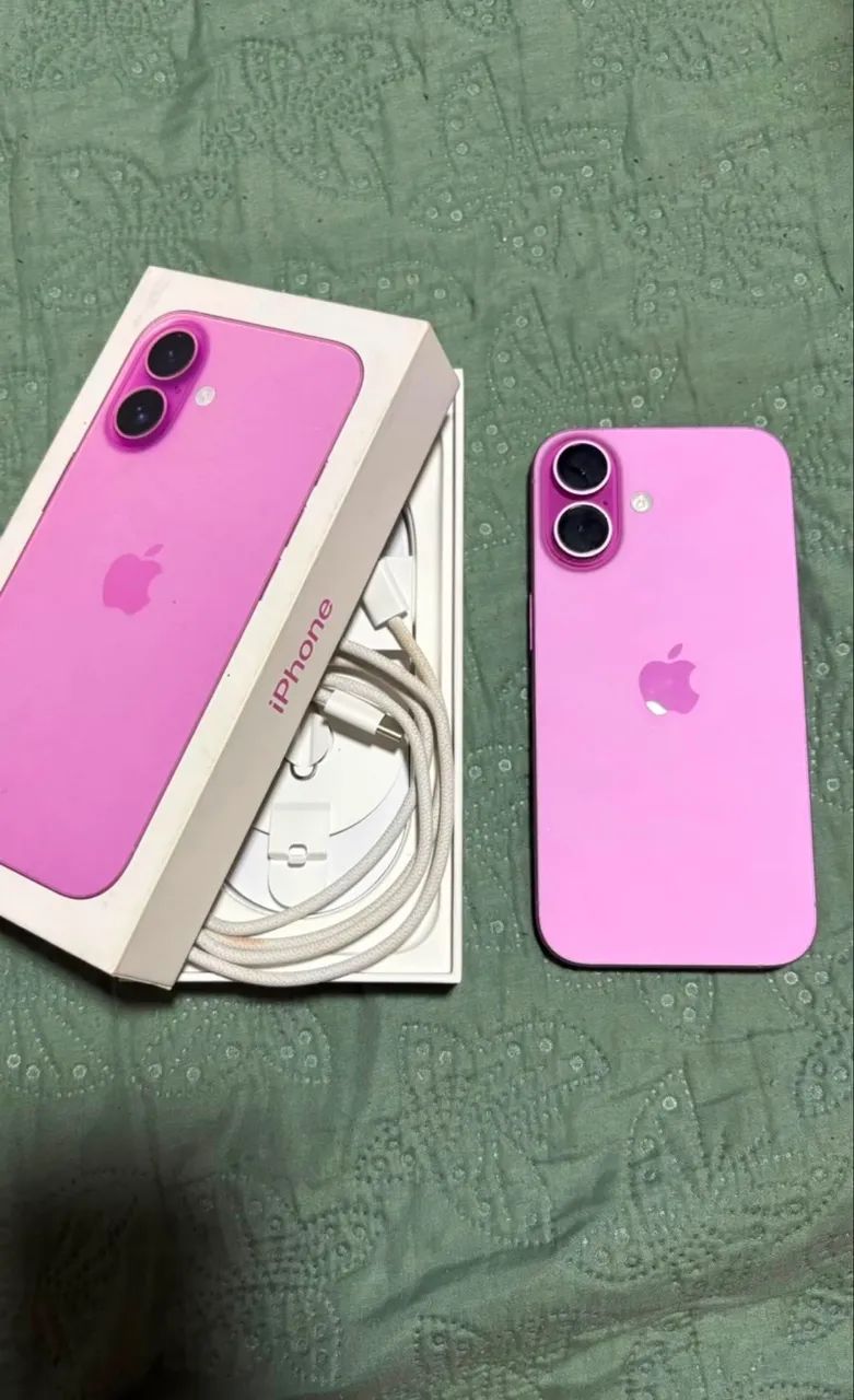 iPhone 16 rosa na caixa  - Foto 2