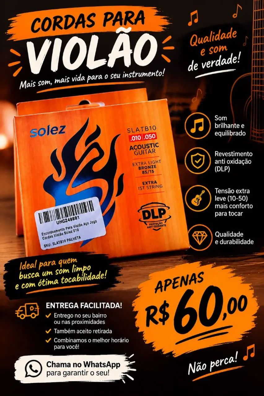 Cordas De Violão  Aço 