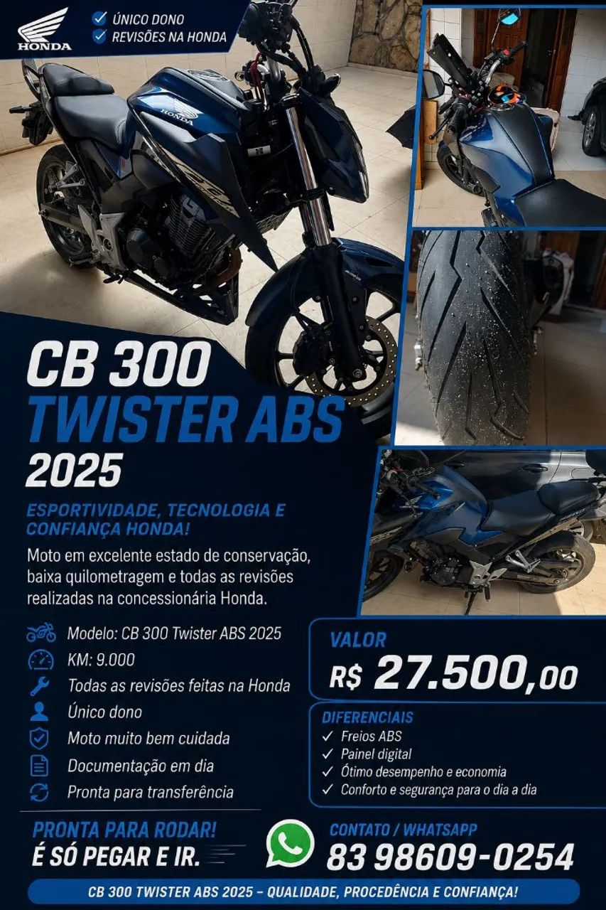 Honda cb 300f ABS 2025