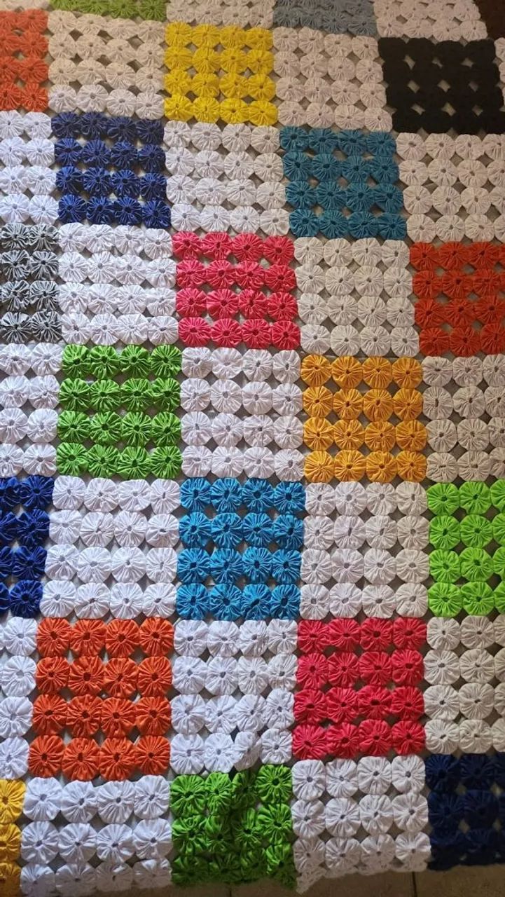 Colcha casal fuxico - Foto 3