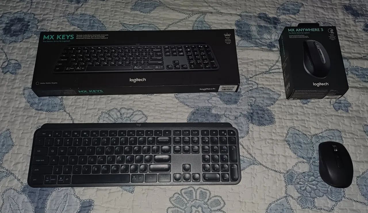 Teclado e mouse sem fio logitech MX - Foto 3