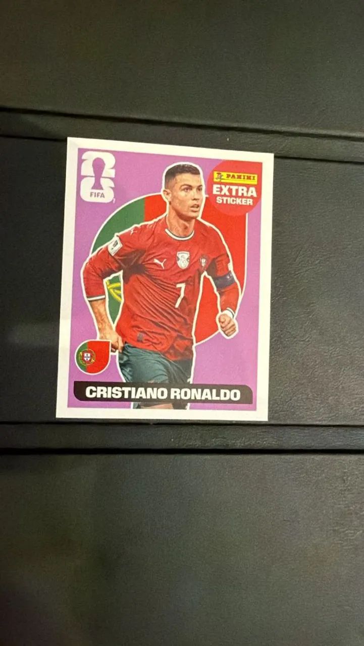 Figurinha Panini Cristiano Ronaldo Copa do Mundo 2026 Fifa Extra Sticker - Foto 2