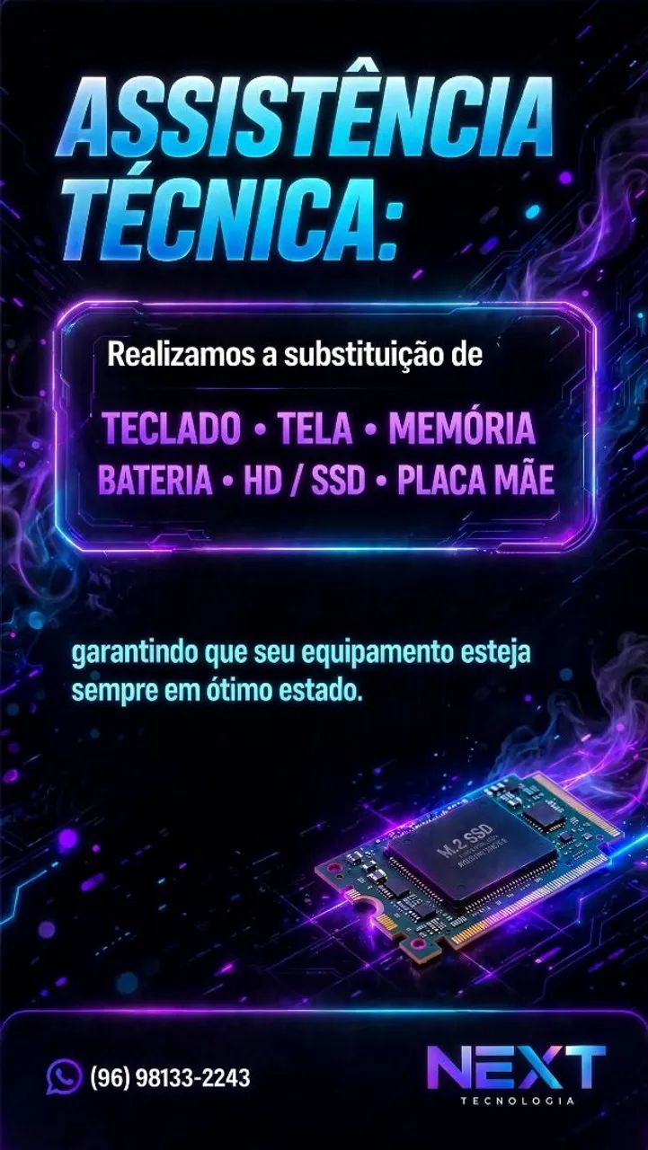 ? NEXT TECNOLOGIA | ASSISTÊNCIA TÉCNICA E MONTAGEM DE PC - Foto 2