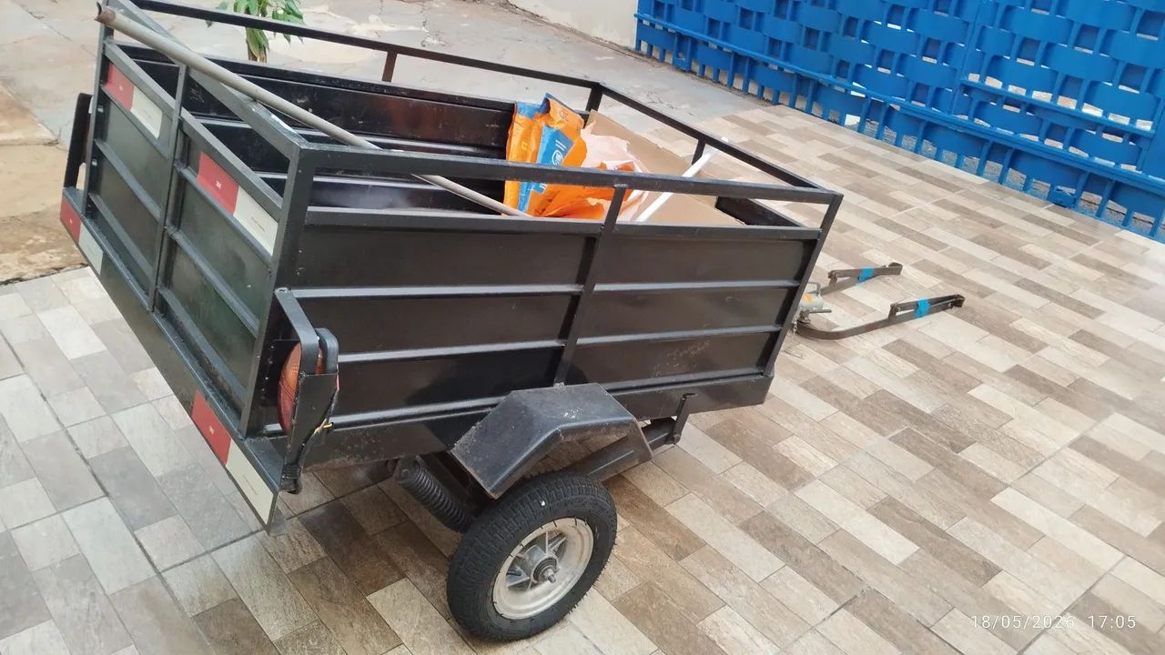 Carretinha para moto pouco usada  - Foto 3