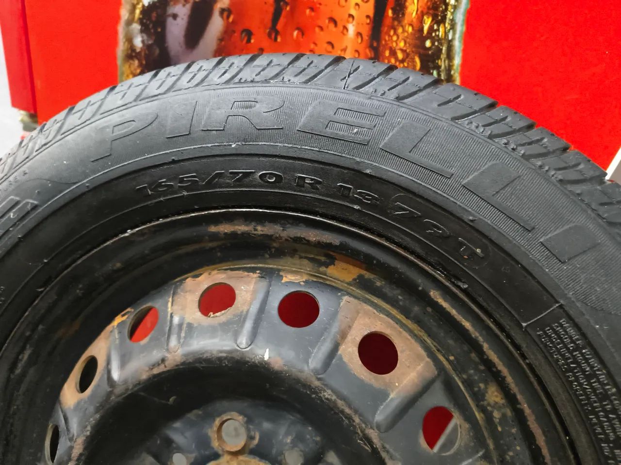 Roda Fiat uno com pneu  - Foto 4