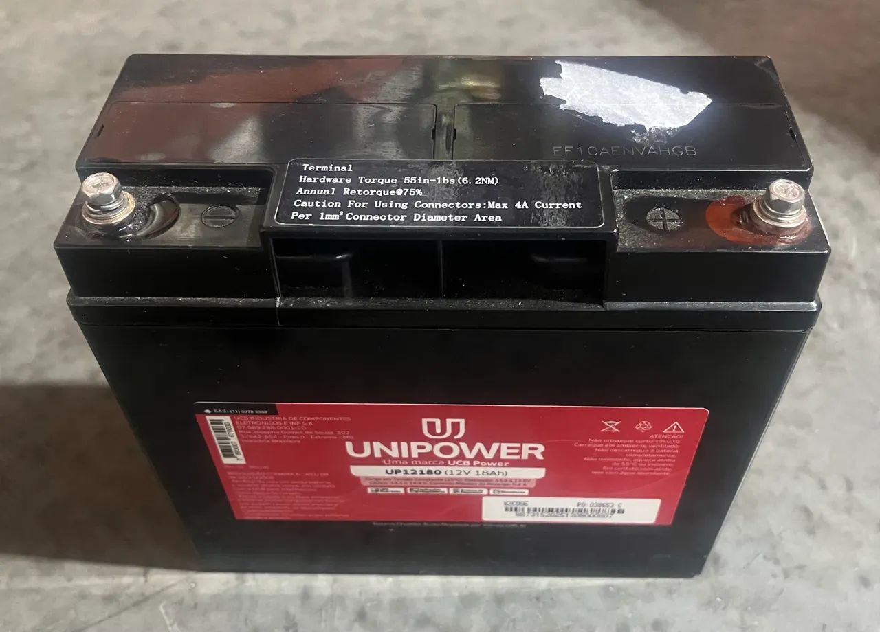 Bateria Unipower Nova UP12180 12v 18a - Foto 2