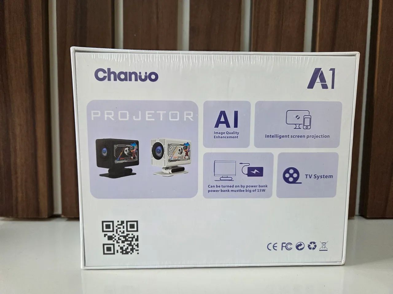 Projetor Mini Portátil Chanuo A1 Com IA Suporte a Espelhamento Novo Lacrado - Foto 2