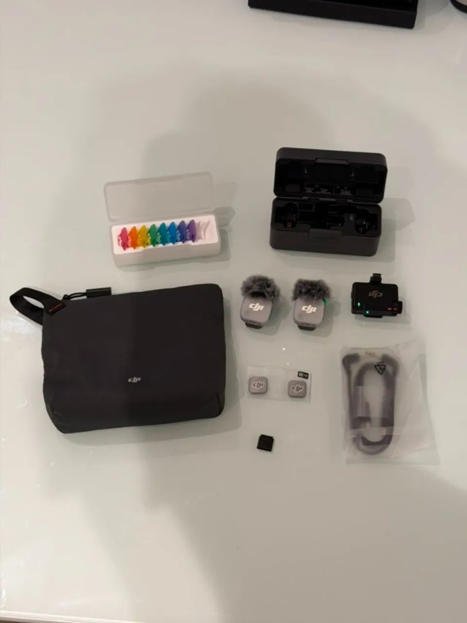 Microfone DJI Mic Mini 2 Combo Novo Zero Uso - Foto 3