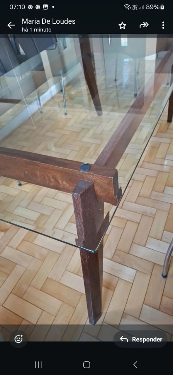 Mesa de jantar ou só o vidro 