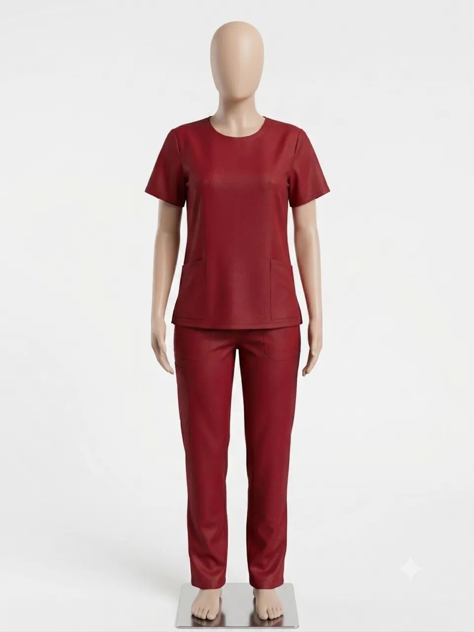 Conjunto Scrub M - Vinho 