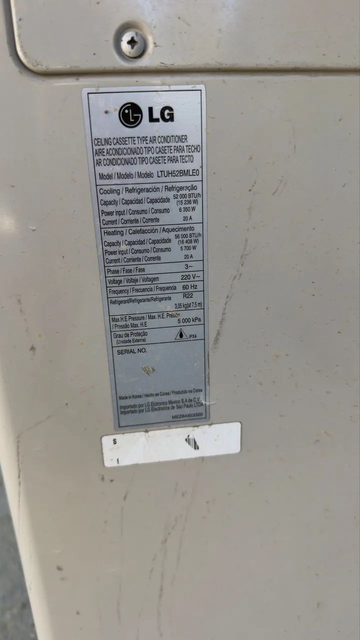 Ar condicionado K7 52.00 Btus 
