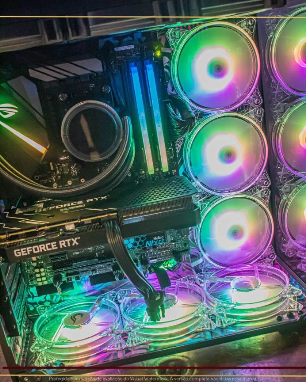 Setup Gamer Ryzen 5 5600G, 16gb, 1TB NVMe, RTX 3060 12gb, WC 360mm, Fonte 750W - Foto 5