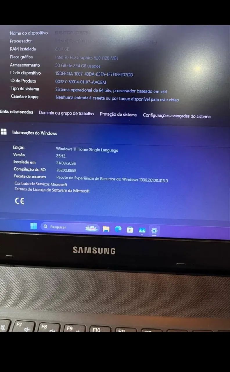 Notebook Samsung Windows 11 - Foto 3