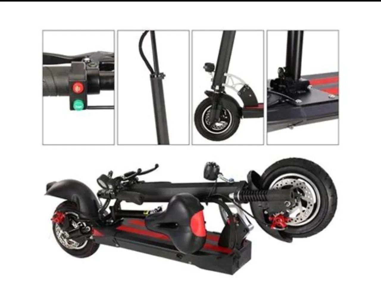 Patinete Elétrico K10 com banco removível e dobrável 800w - Foto 3