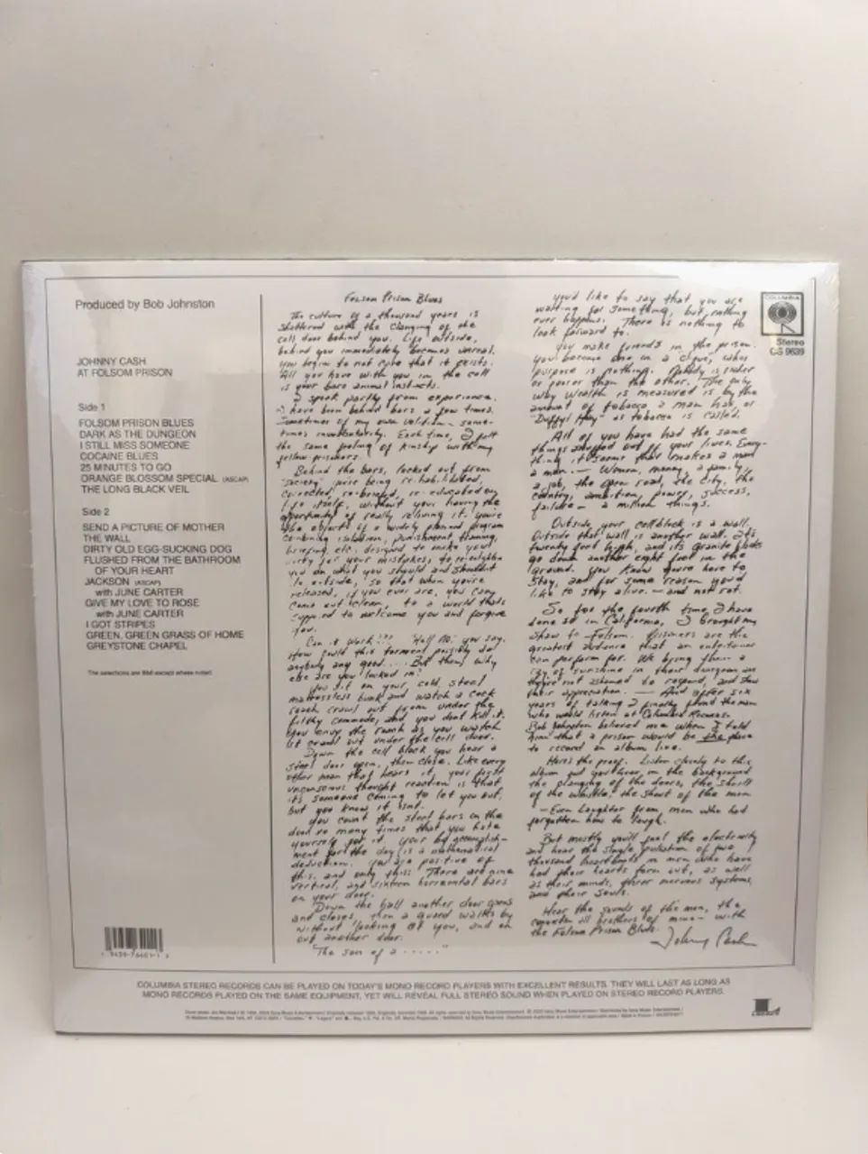 lp - johnny cash - at folson prison 2020 - importado - Foto 2