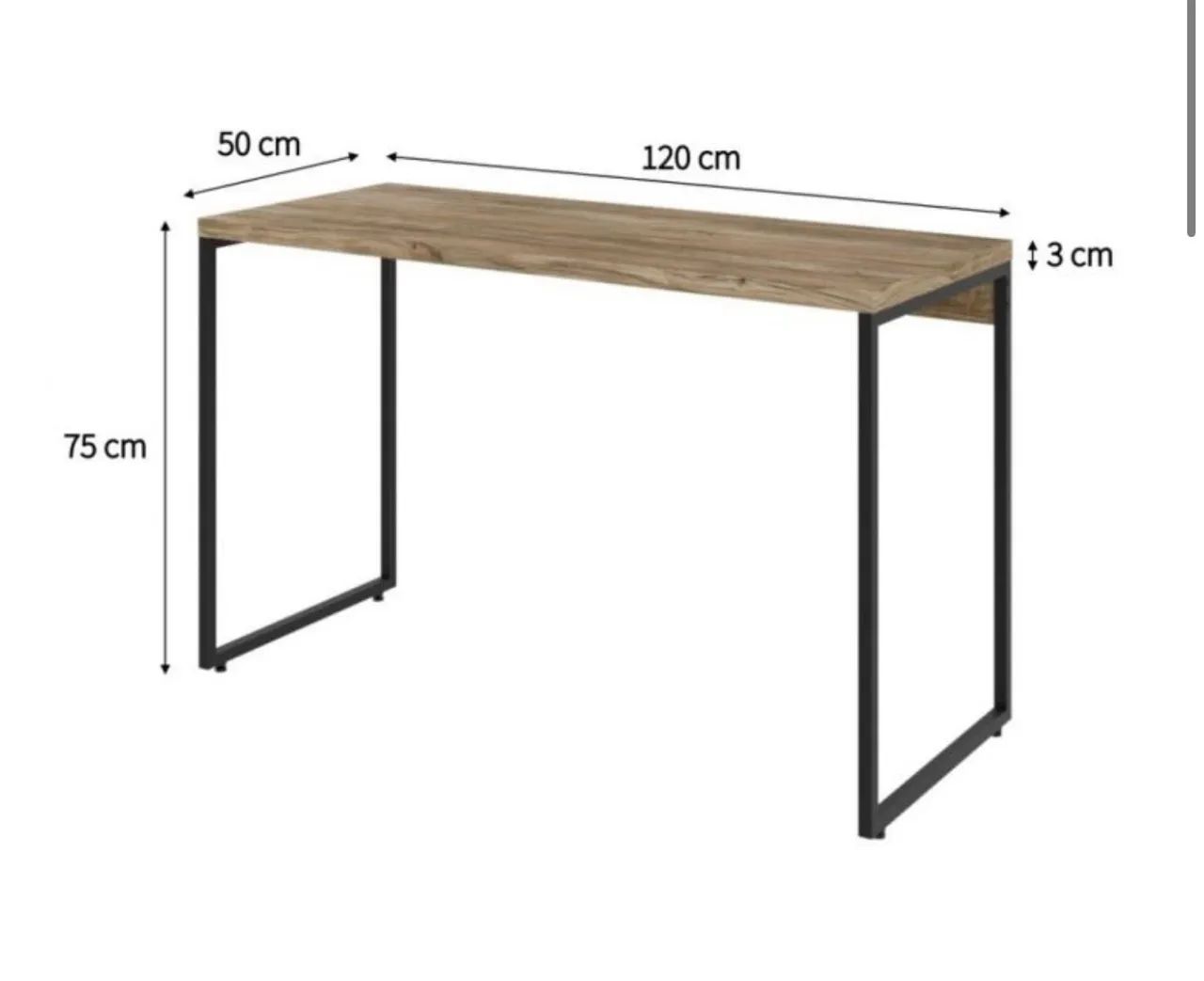 Mesa Studio Carvalho 120 cm - Foto 2