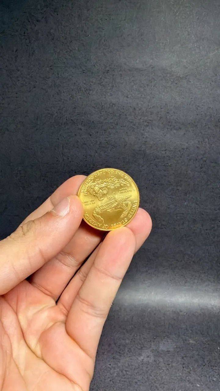 Moeda em ouro 