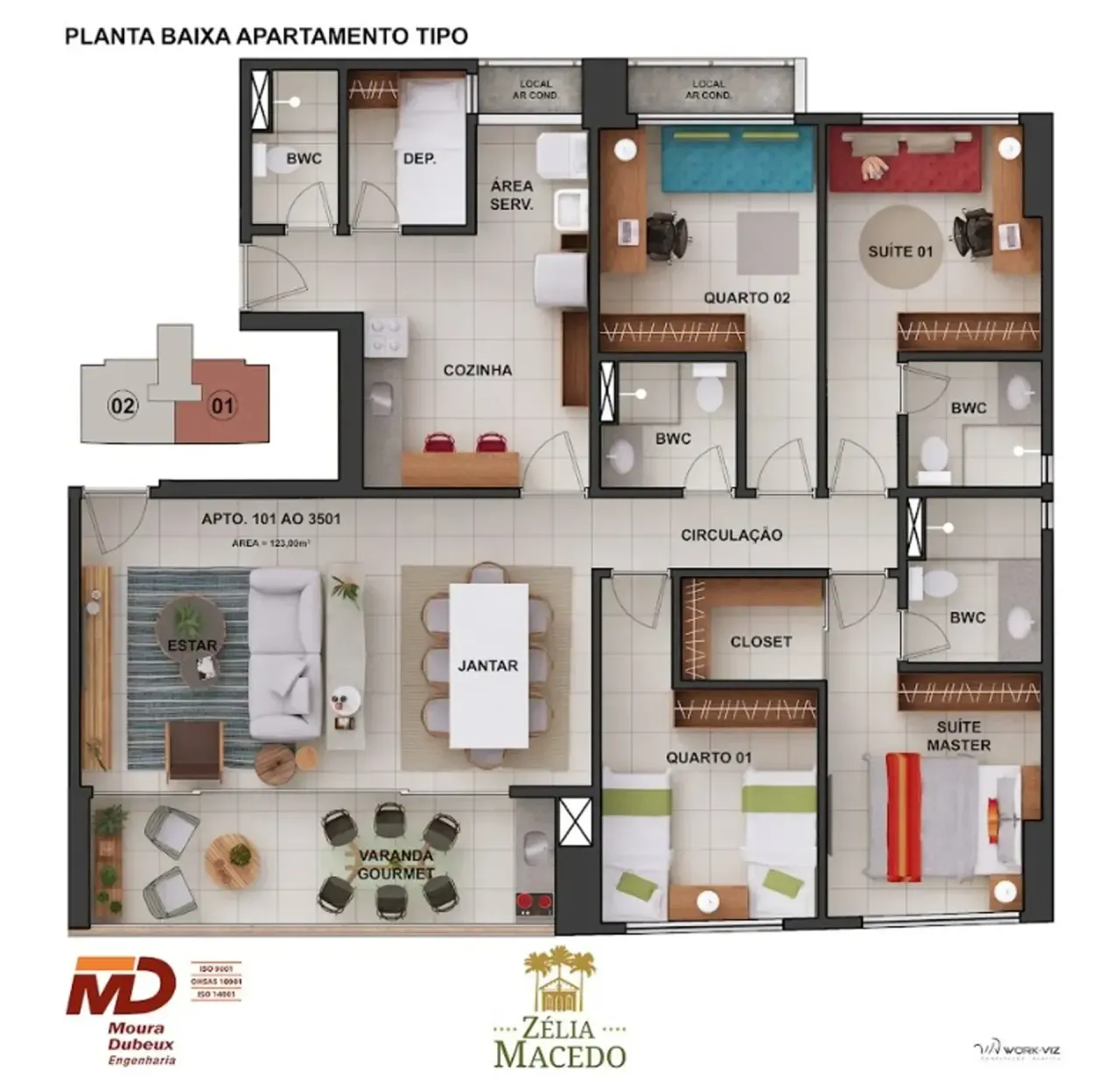 PLANTA 123m²