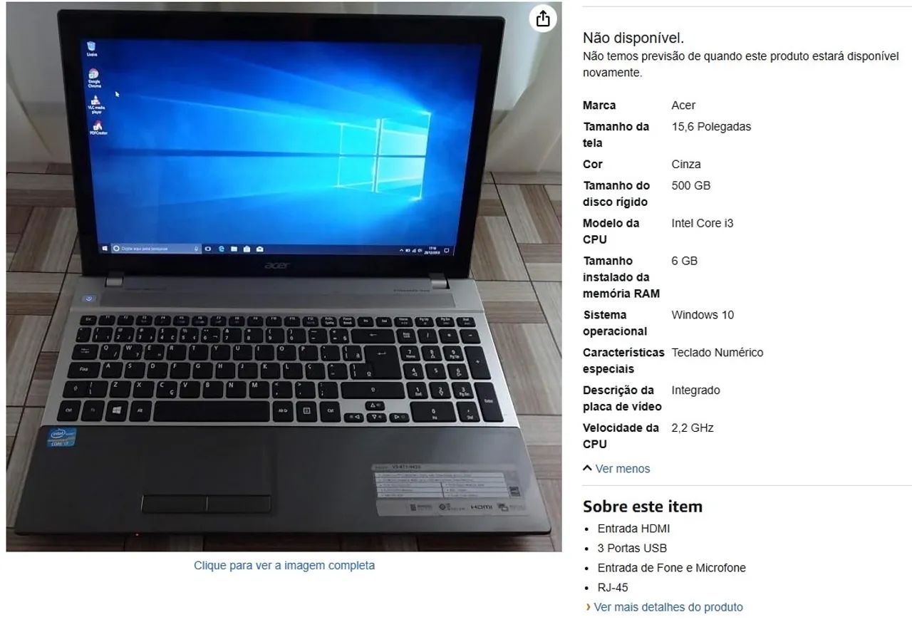 Acer i3 c placa de vídeo - Foto 3
