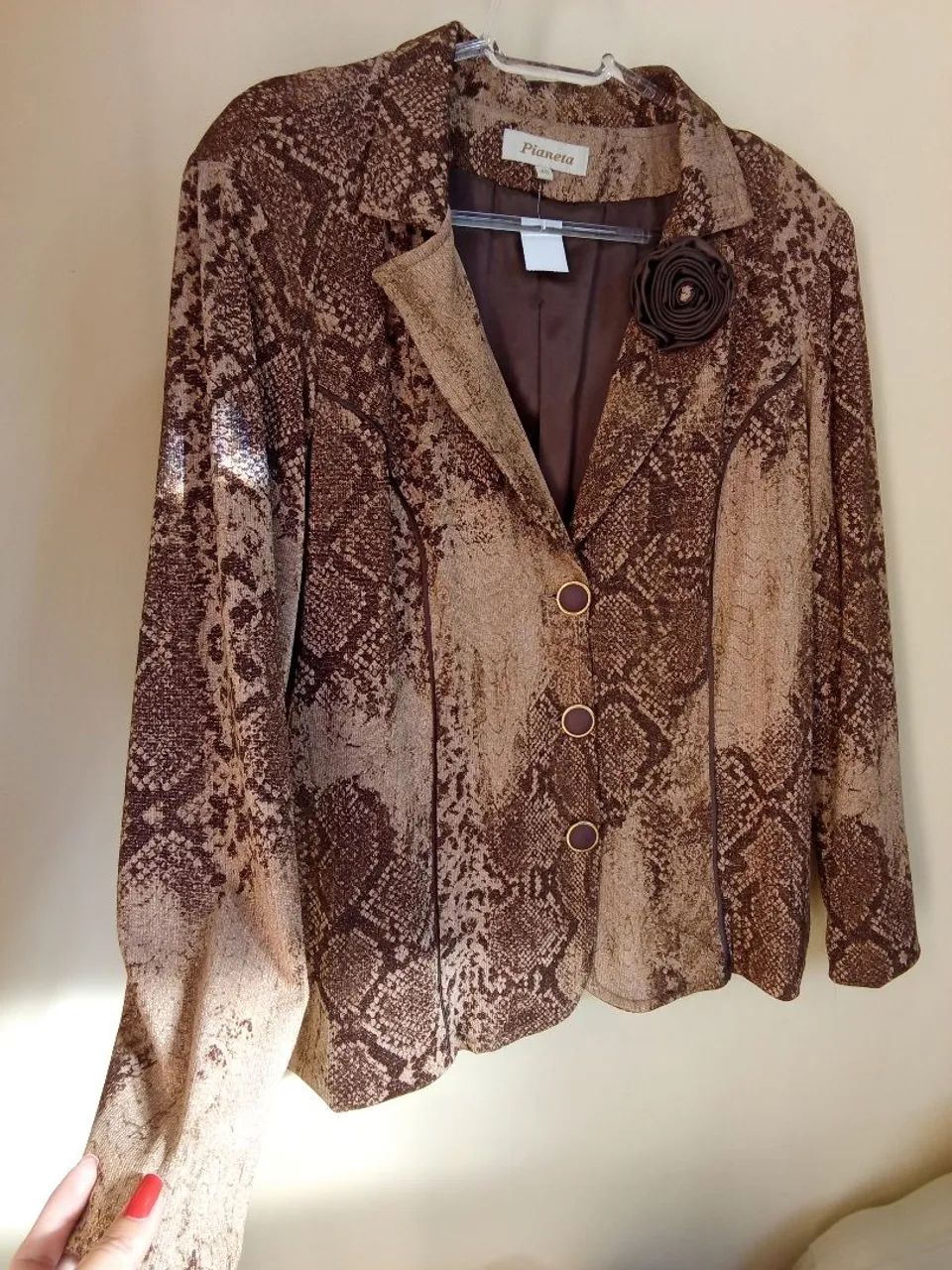 Blazer feminino estampa snake print  - Foto 3