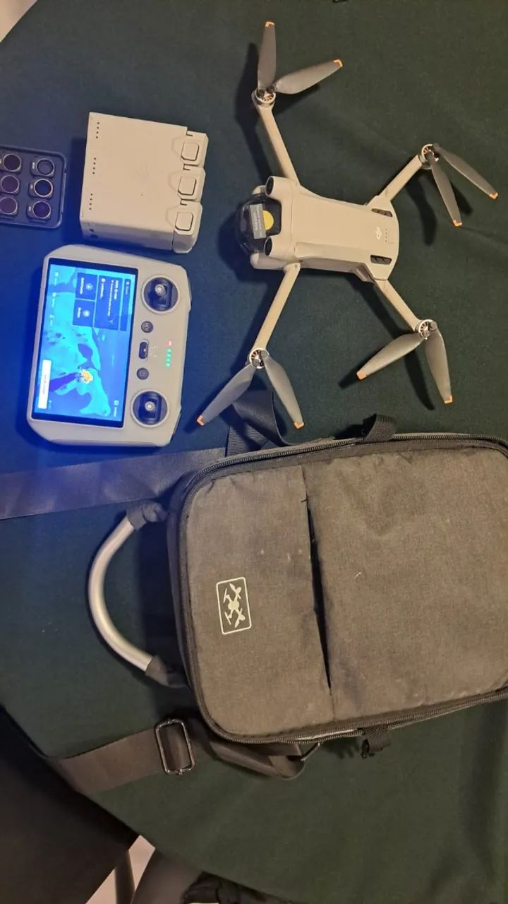 Drone DJI MINI 3  PRO  Controle RCI 03 Baterias Kit de Lentes Polarizadas e Case  - Foto 4