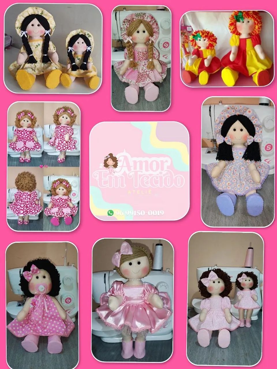 Vendo bonecas de pano!!! 