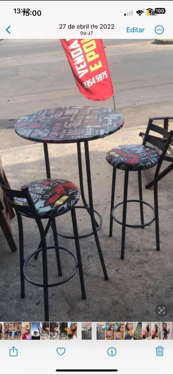 Jogo bistro com 3 banquetas - Foto 3