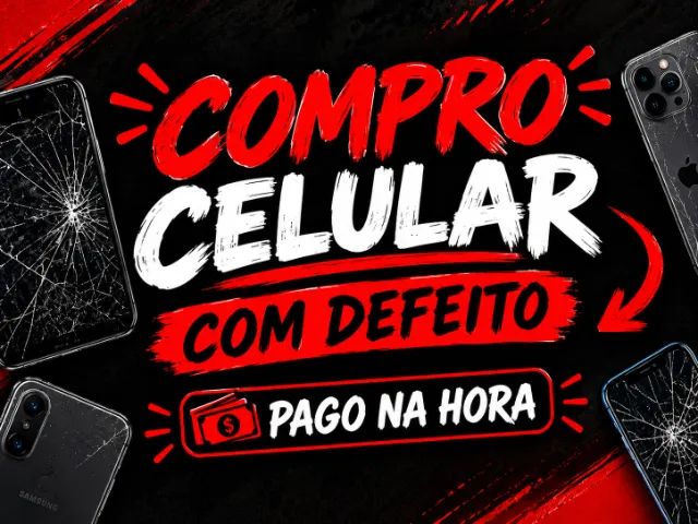 CELULAR QUEBRADO/ COM DEFEITO