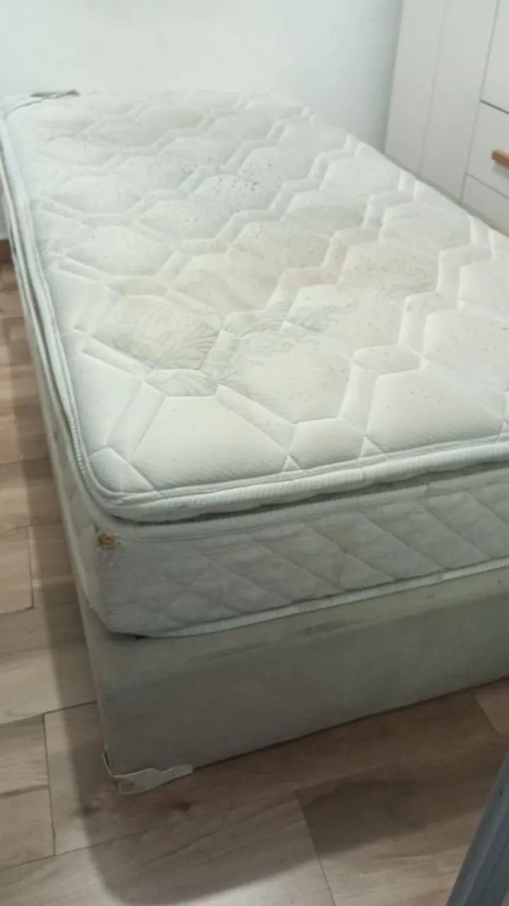 Cama box e colchões solteiro - Foto 4