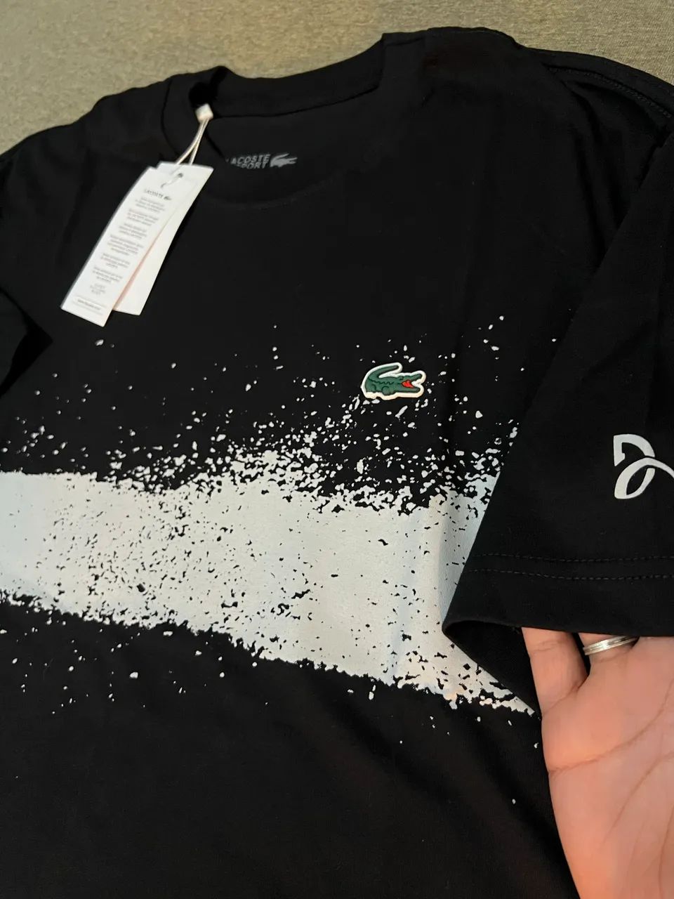 camisa da Lacoste Djokovic preta - Foto 2