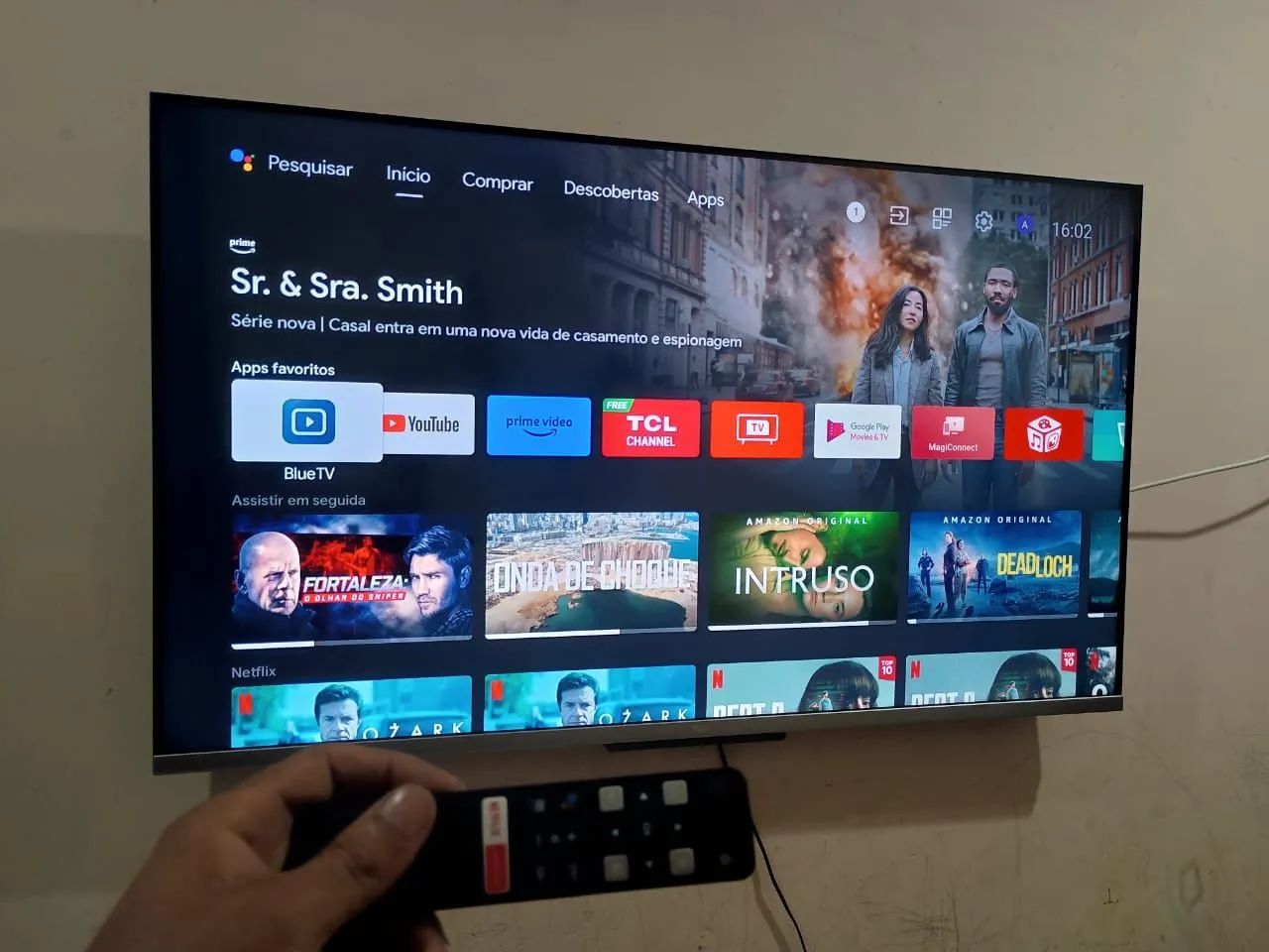 Vendo smart tv Tcl de 55 polegadas com Android Alexa comando de voz e bluetooth imagem 4k  - Foto 3