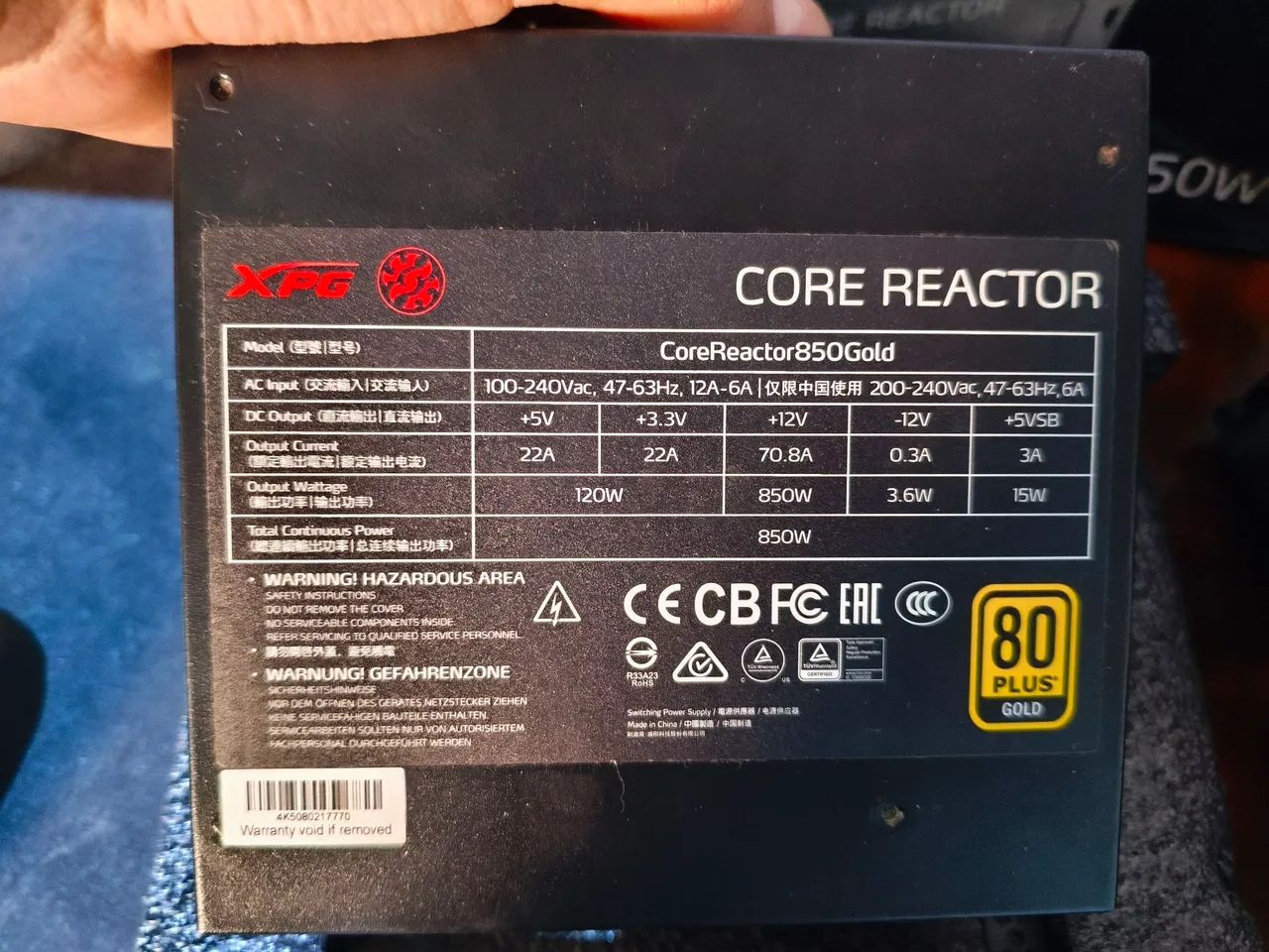 Fonte XPG core reactor full modular 850w nova - Foto 4
