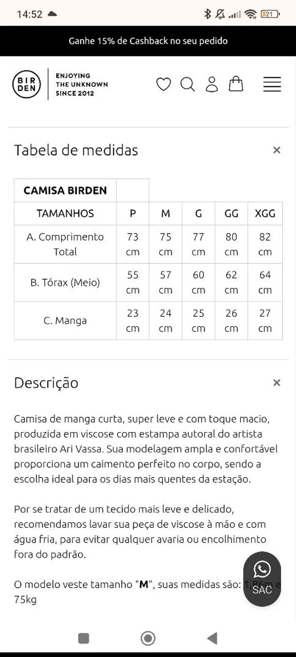 Camisa Birden M - Foto 4