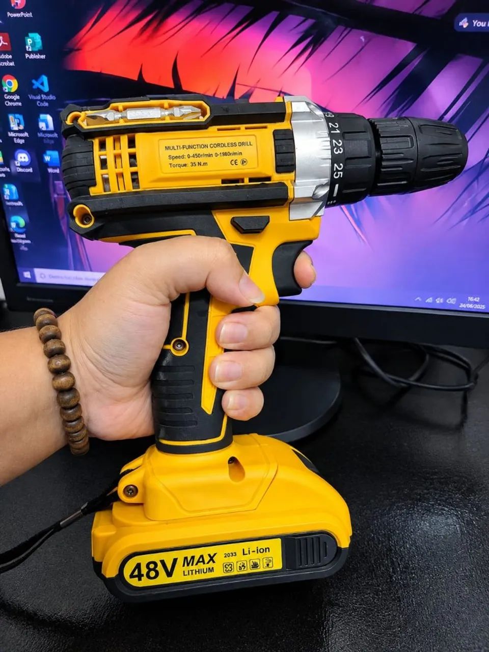 Furadeira Parafusadeira ALTOMEX 48v - Ferramentas de Construção