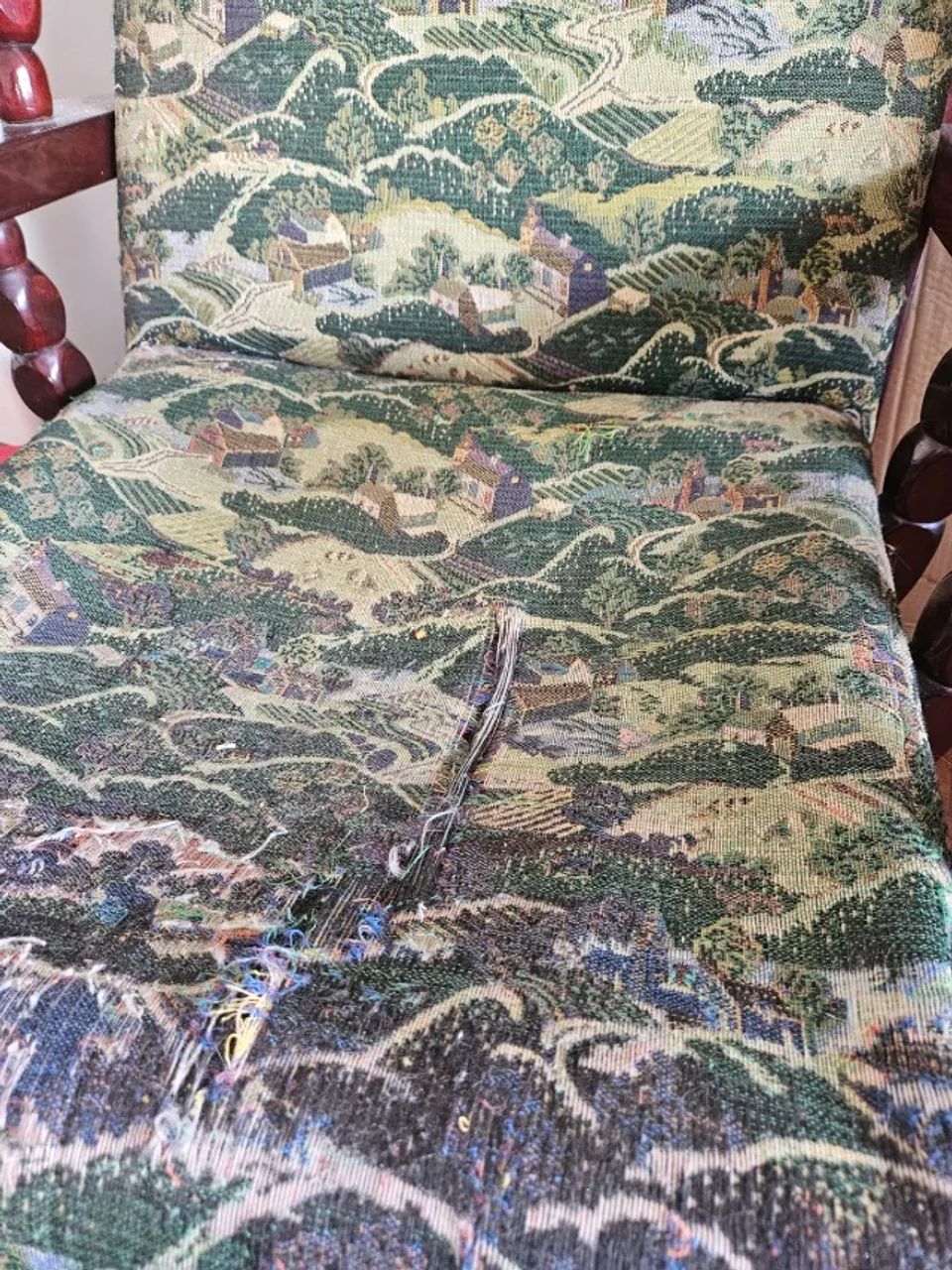 Poltrona Vintage em Madeira - Foto 2