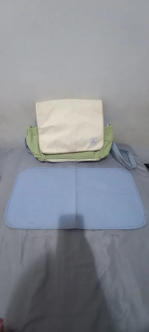 Bolsa maternidade com trocador, natura mamãe e bebê.  - Foto 4
