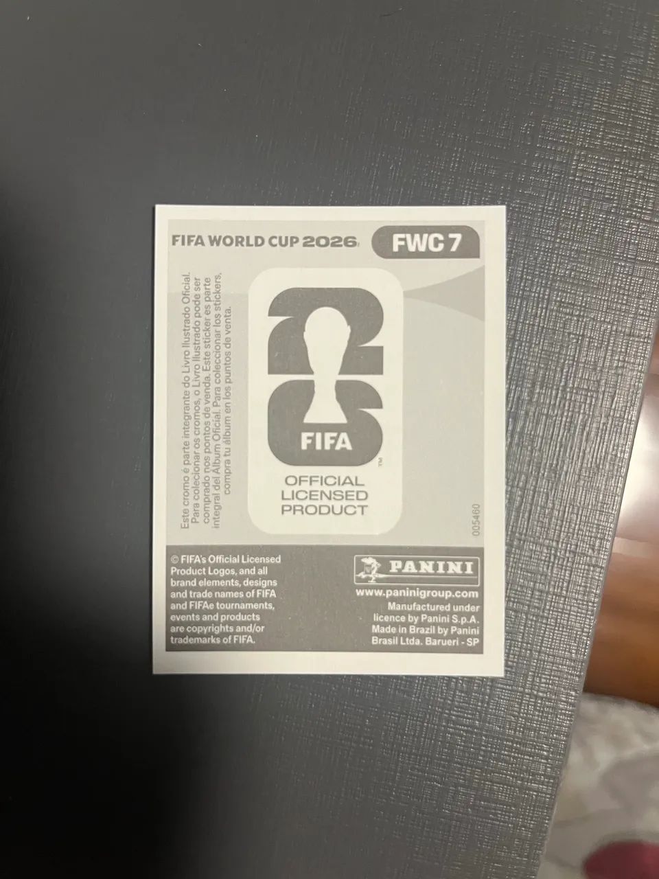 Figurinha FWC 7 (taça verde)  - Foto 2