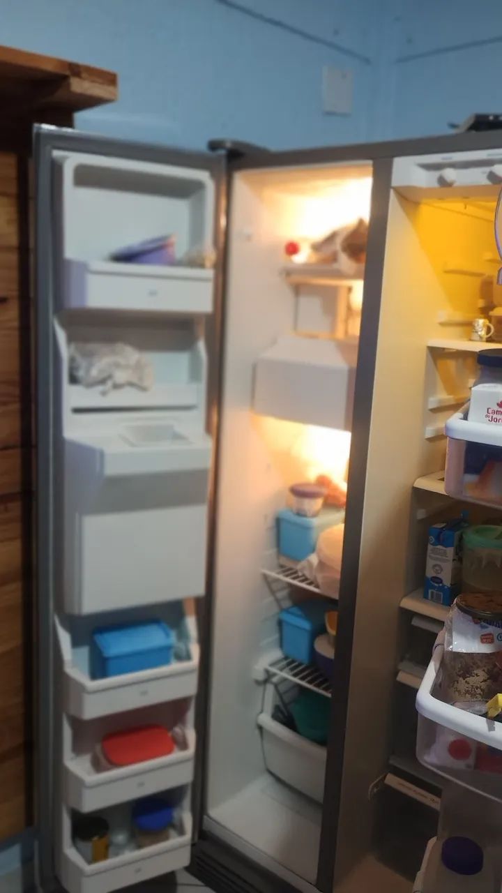 VENDE GELADEIRA DUPLEX BRASTEMP (Side by Side) - Foto 3