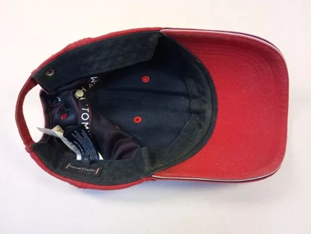 Boné Tommy Hilfiger Vermelho Original Aba Curva  - Foto 2