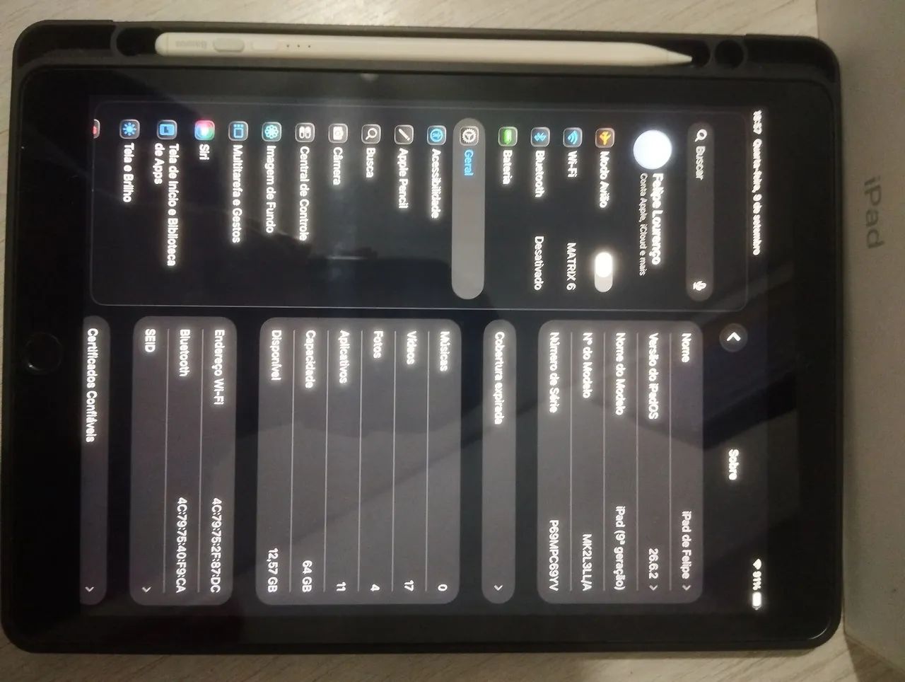 iPad 9ª Geração 64GB Wi-Fi - Perfeito Estado + Caneta + Capa - Foto 2