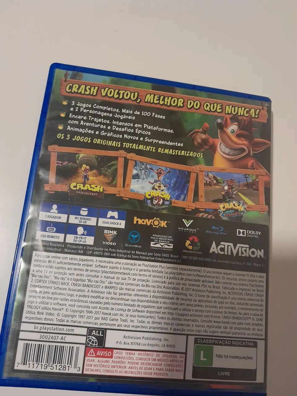 Crash trilogia ps4 original  - Foto 3