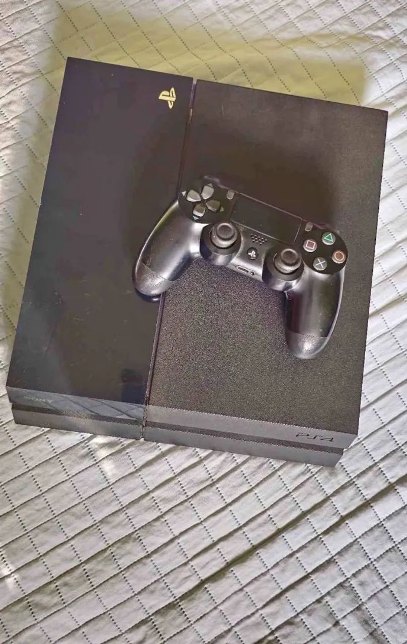 PS4 SLIN 500GB COM CONTROLE ORIGINAL 