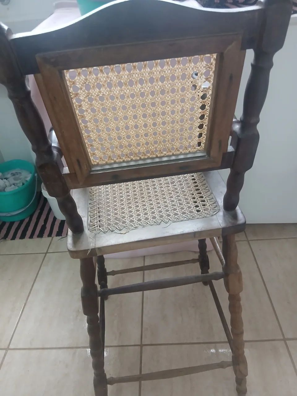 Cadeira de alimentação infantil vintage - Foto 5
