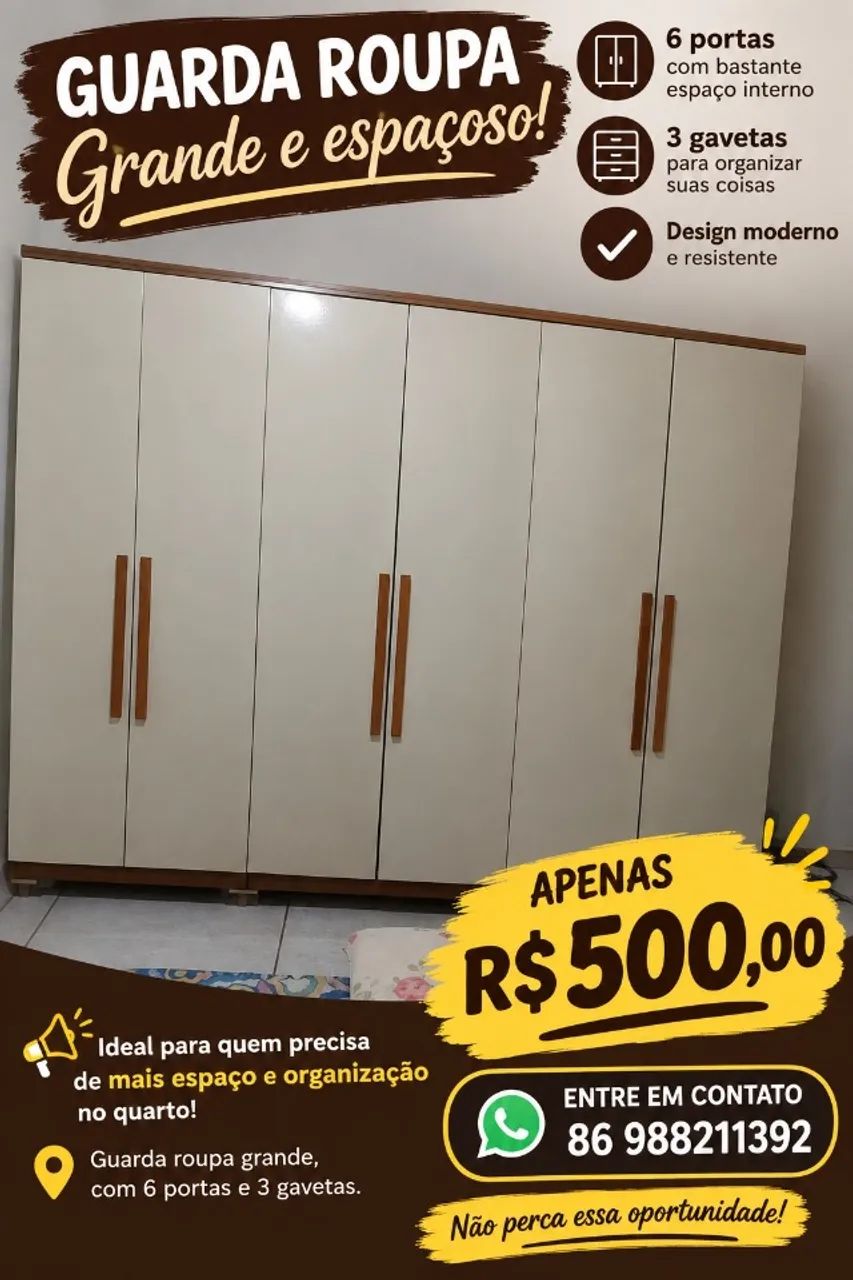 Guarda Roupa 6 portas