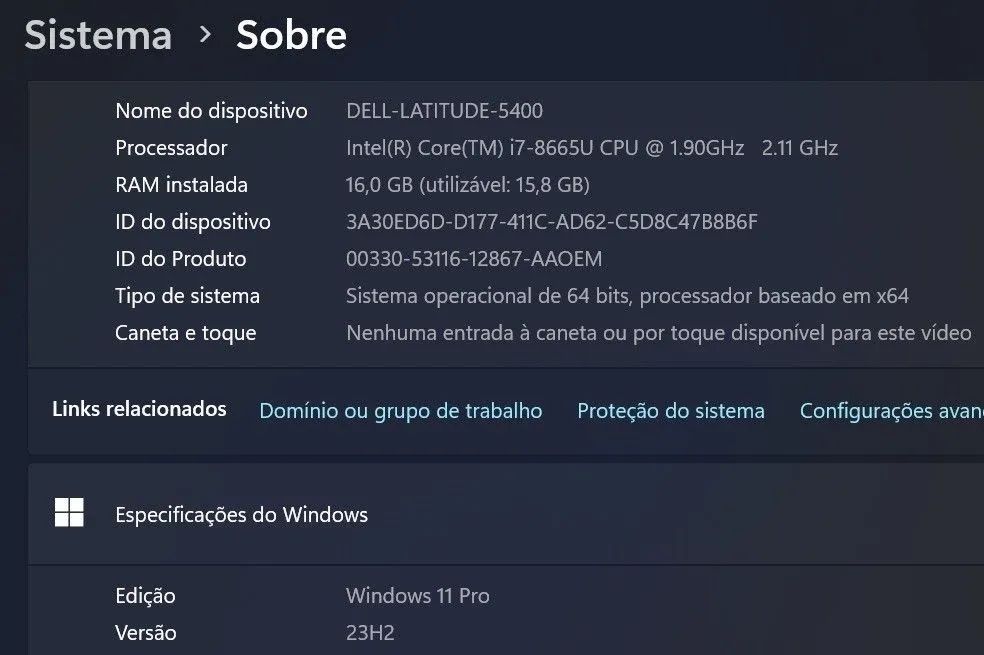 Notebook DELL i7/ 16GB/ NVME - Foto 5