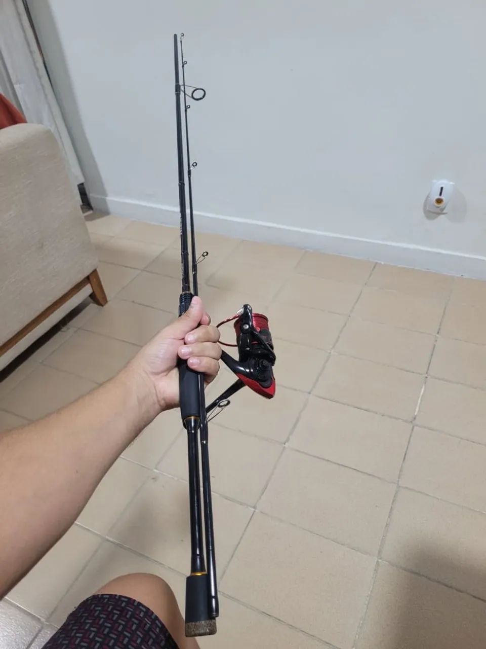 Kit vara de pesca para artificial 
