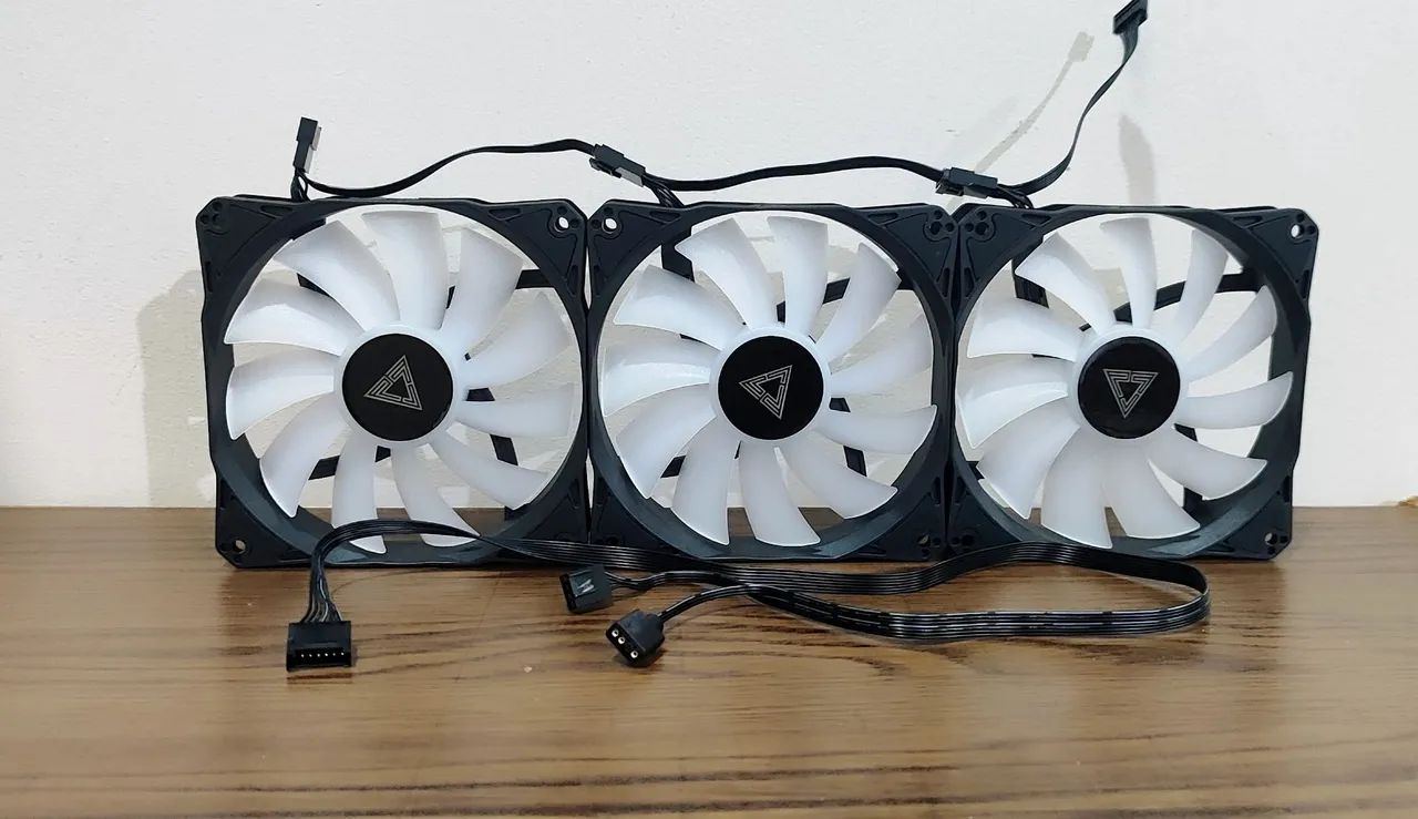 KIT 3 FANS MONTECH LIGHTFLOW ARGB ( NOVAS )  - Foto 4
