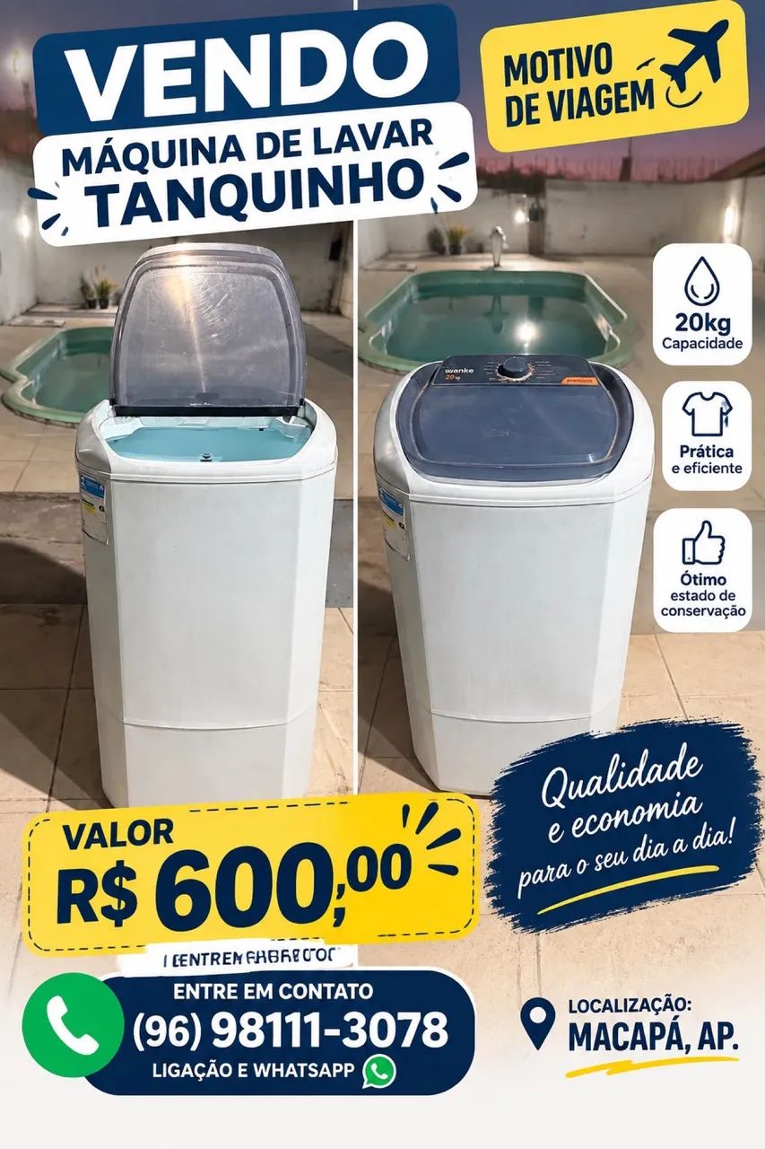 Vendo tanquinho de 20kg - Foto 2