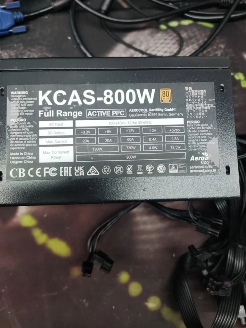 Fonte Aerocool KCas 800W - Foto 3