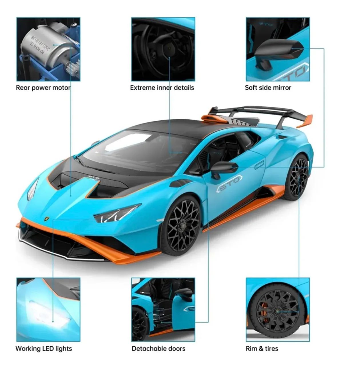 Lamborghini STO 1/14 rastar - Foto 4